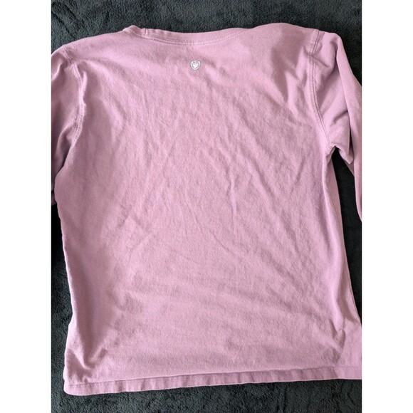 Life is Good Women's Cotton Purple Crewneck Long Sleeve Daisy Flower Print Sz M - Picture 13 of 15